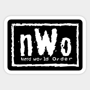 Nerd World Order Sticker